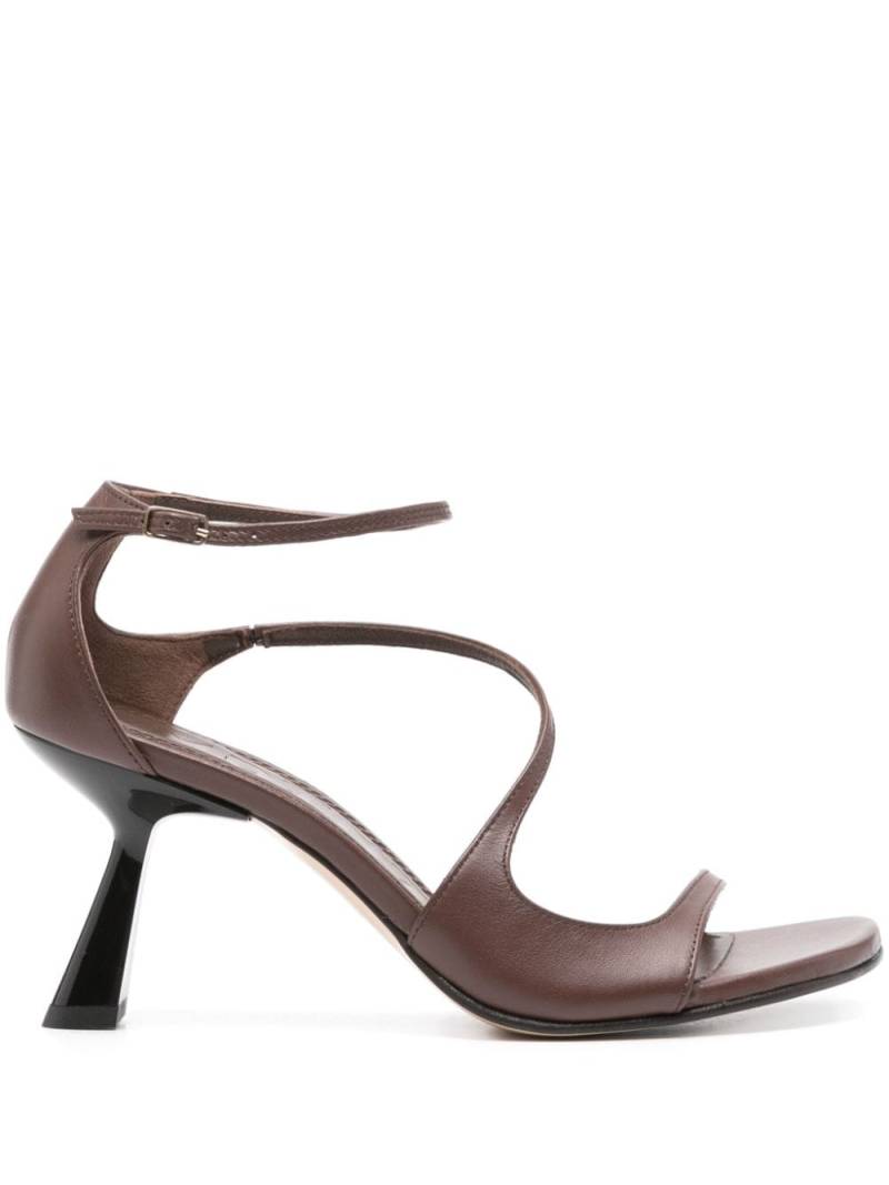 Souliers Martinez Dakota 70mm leather sandals - Brown von Souliers Martinez