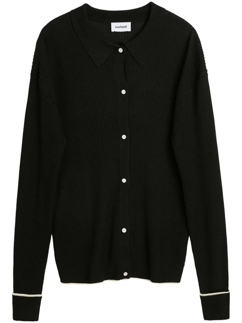 Soulland Paul cardigan - Black von Soulland