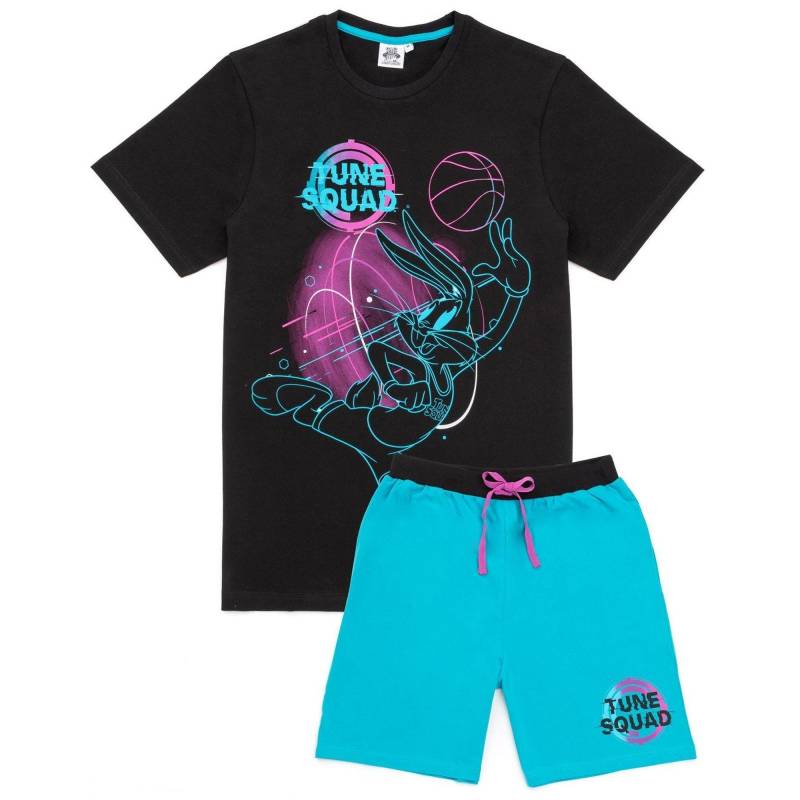 Tune Squad Schlafanzug Mit Shorts Jungen Schwarz 128 von Space Jam