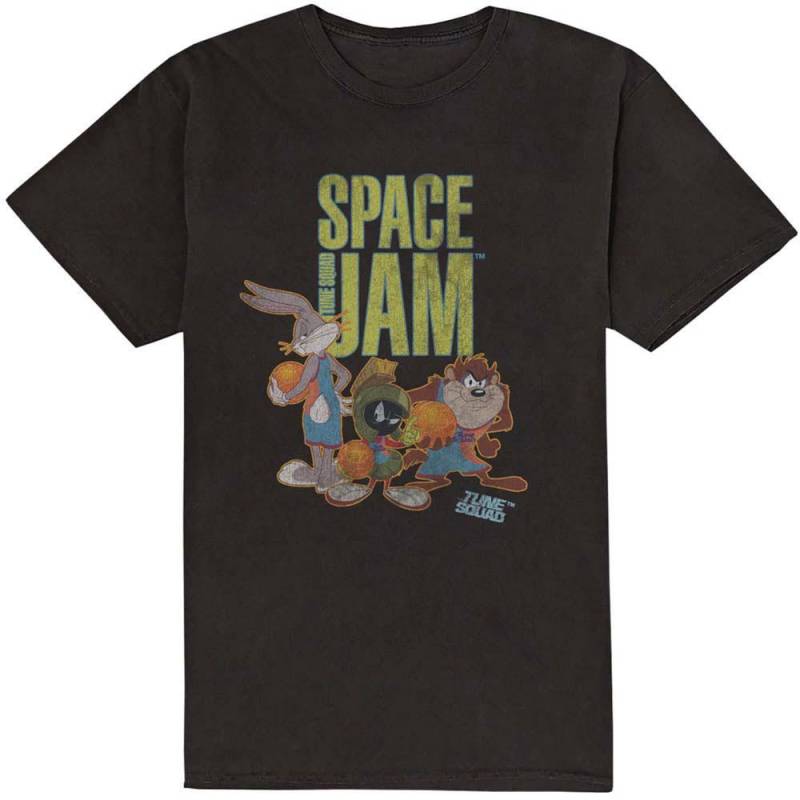 Tune Squad Tshirt Herren Schwarz S von Space Jam