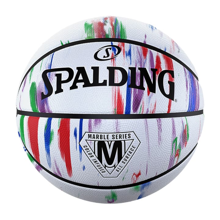 Spalding Marble Rainbow Basketball weiss von Spalding