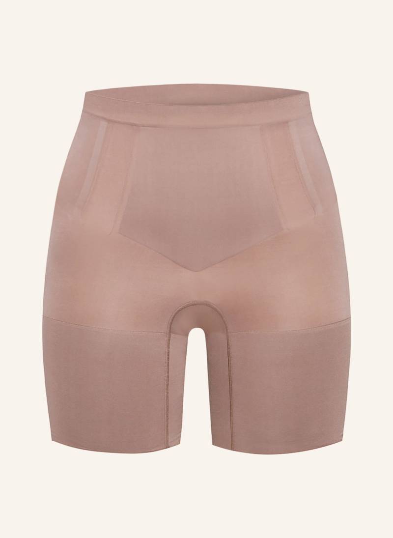 Spanx Shape-Shorts Oncore High-Waisted Mid-Thigh Mit Push-Up-Effekt beige von Spanx