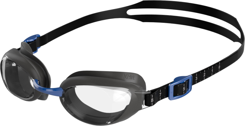 Speedo Aquapure Goggles Adults - Lead Oxide/Clear Speedo Aquapure Goggles Adults - Lead Oxide/Clear von Speedo