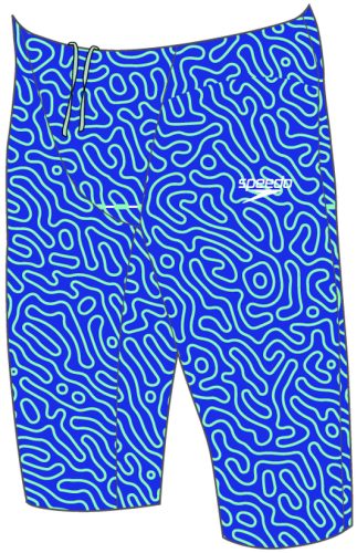 Speedo Badehose Fastskin Junior Endurance+ Hig Race Junior - Cobalt Pop/Green (Grösse: 26) von Speedo