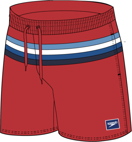 Speedo Badehose SNA Colourblock Volley 14 Male - High Risk Red (Grösse: M) von Speedo