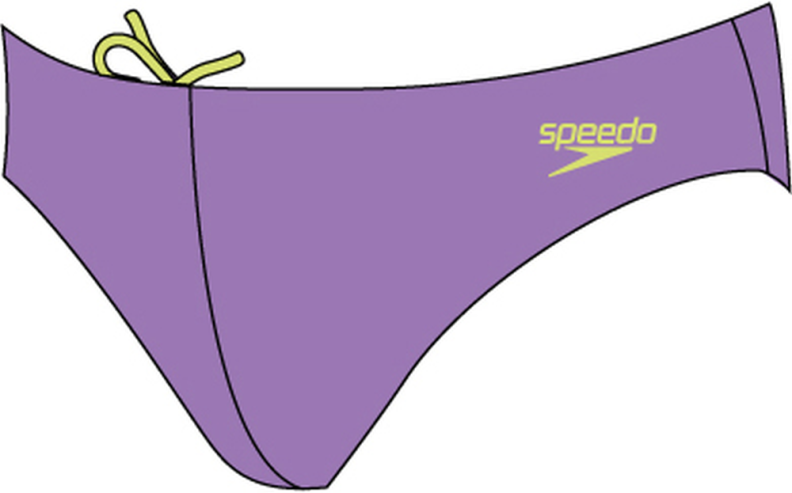 Speedo Badehose Solar 5cm Seamed Brief Swimwear Male Adult - Miami Lilac/Sprit (Grösse: 30) von Speedo