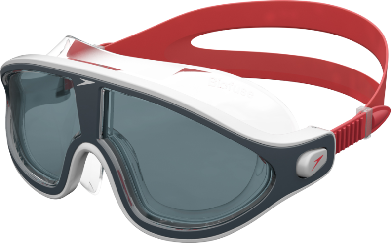 Speedo Biofuse Rift Mask Goggles Adults - Lava Red/Oxid Gre von Speedo