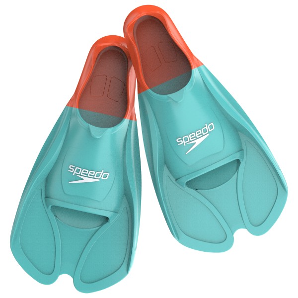 Speedo - Biofuse Training Fin - Schwimmflossen Gr 35-36 arctic glass /orange von Speedo