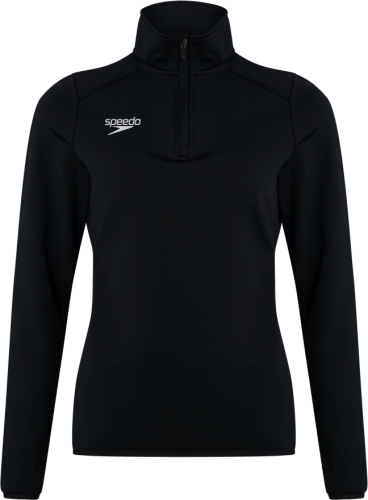 Speedo CLUB 1/4 ZIP MIDLYR TRN TOP AF Teamwear Female Adult - BLACK (Grösse: 10) von Speedo