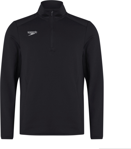 Speedo CLUB 1/4 ZIP MIDLYR TRN TOP AM Teamwear Male Adult - BLACK (Grösse: L) von Speedo