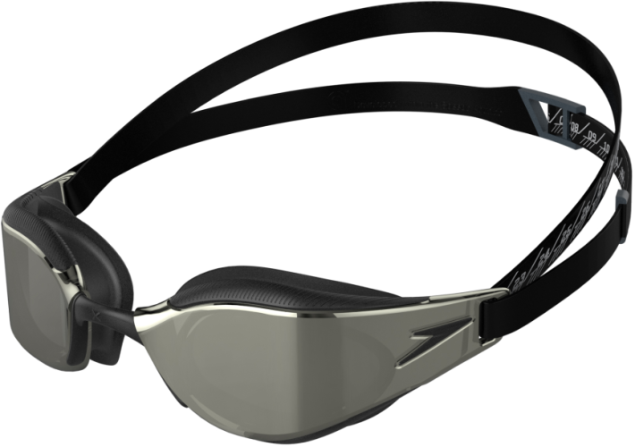 Speedo Fastskin Hyper Elite Mirror Goggles Adults - Black/Oxid Grey/C von Speedo