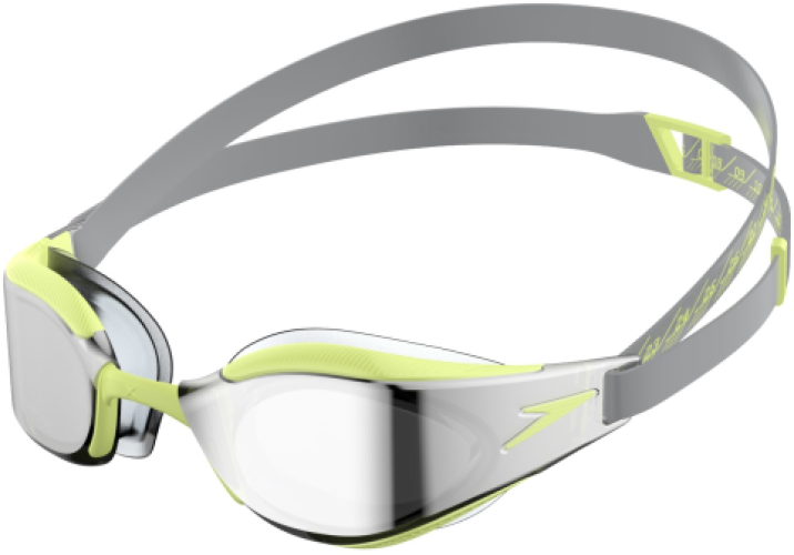 Speedo Fastskin Hyper Elite Mirror Goggles Adults - Shark Grey/Spritz von Speedo