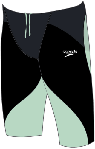 Speedo Fastskin Junior LZR Ignite Jam Race Junior - Black/Green Glow (Grösse: 13-14J/D164) von Speedo