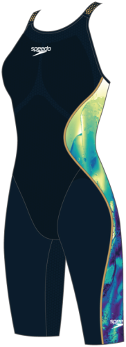 Speedo Badeanzug Fastskin LZR Pure Intent Openb Race Female - True Navy/Spritz/ (Grösse: 24) von Speedo