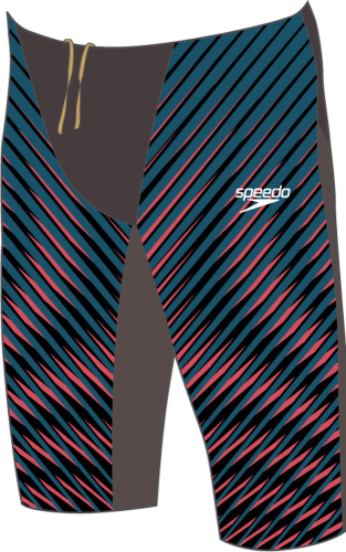 Speedo Badehose Fastskin LZR Pure Valor Jammer Swimwear Male Adult - USA Charcoal/Ligh (Grösse: 28) von Speedo