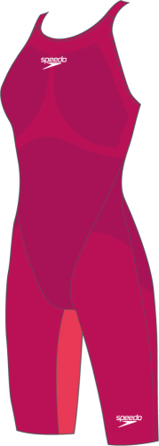 Speedo Fastskin LZR Pure Valor Openba Race Female - Dark Magenta/Phoe (Grösse: 26) von Speedo