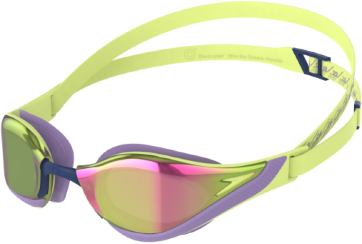 Speedo Fastskin Pure Focus Mirror Goggles Adults - Spritz/Miami Lila von Speedo