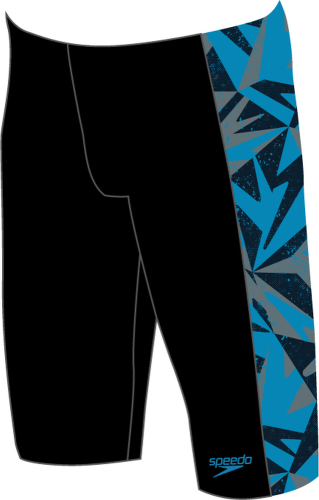 Speedo Hyper Boom Panel Jammer Swimwear Male Junior/Kids (6-16) - Black/Bolt/Dove G (Grösse: 11-12J/D152) von Speedo