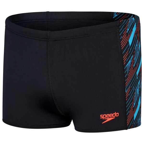 Speedo - Hyperboom Panel Aquashort - Badehose Gr 30 - DE: 3 schwarz von Speedo