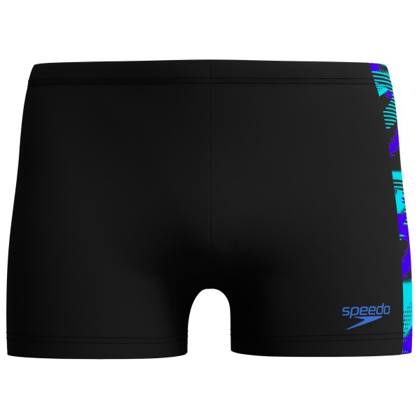 Speedo - Hyperboom Panel Aquashort - Badehose Gr 40 - DE: 8 schwarz von Speedo