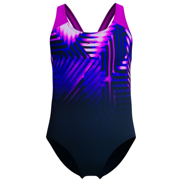 Speedo - Kid's Digi Placement Splashback - Badeanzug Gr 152 blau von Speedo