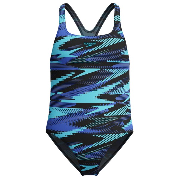 Speedo - Kid's Hyper Boom Allover Medalist - Badeanzug Gr 128 blau von Speedo