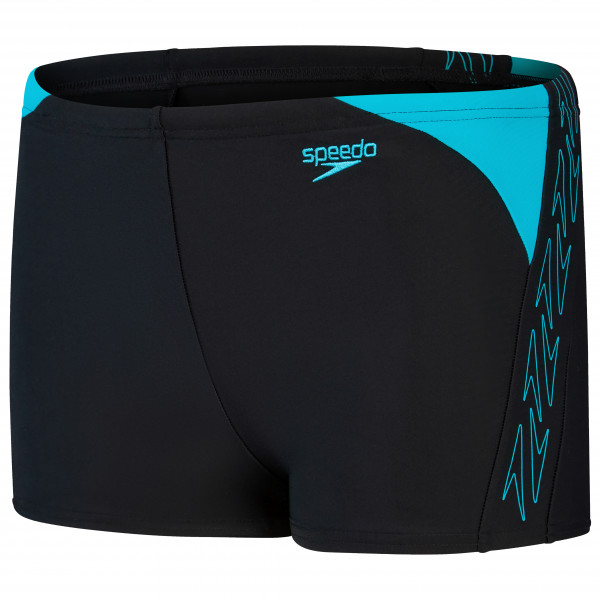 Speedo - Kid's Hyperboom Logo Splice Aquashort - Badehose Gr 164 schwarz von Speedo