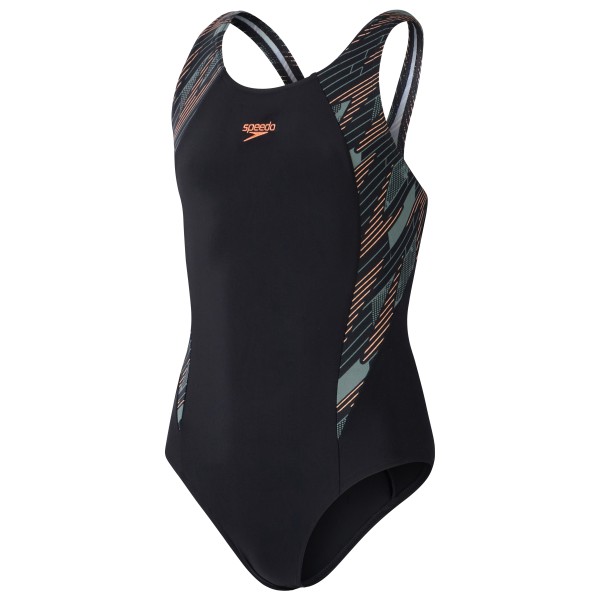 Speedo - Kid's Hyperboom Splice Muscleback - Badeanzug Gr 116 schwarz von Speedo