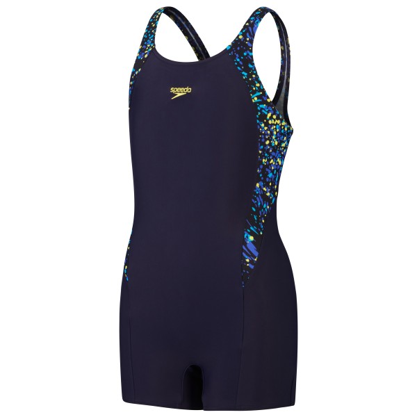 Speedo - Kid's Printed Panel Legsuit - Badeanzug Gr 116;128;140;152;164;176 schwarz von Speedo