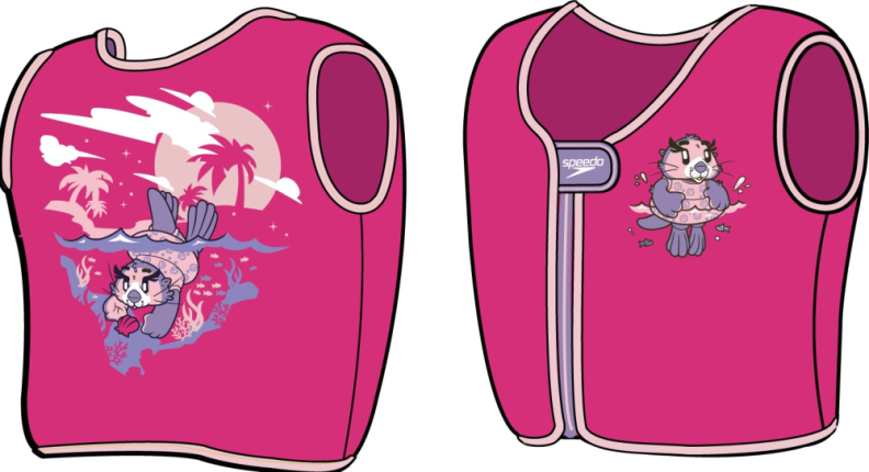 Speedo Learn to Swim Character Printe Learn to Swim (0-6) - Aria Miami Lilac/ (Grösse: 4-6J/20-30kg) von Speedo