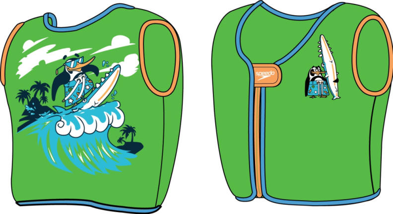 Speedo Learn to Swim Character Printe Learn to Swim (0-6) - Chima Azure Blue/ (Grösse: 4-6J/20-30kg) von Speedo