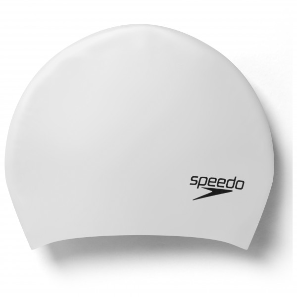 Speedo - Long Hair Cap - Badekappe grau/weiß von Speedo