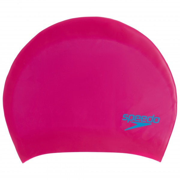 Speedo - Long Hair Cap Junior - Badekappe rosa/blau von Speedo