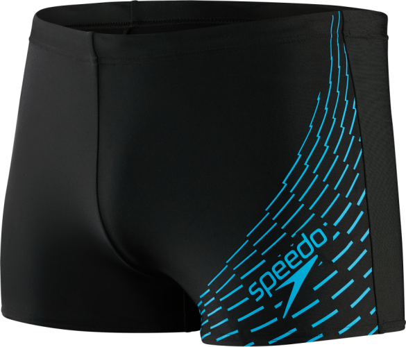 Speedo Medley Logo Aquashort Swimwear Male Adult - Black/Pool (Grösse: 42) von Speedo