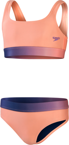 Speedo New Lifestyle 2pce Swimwear Female Teen/Youth 12 - Soft Coral/ Miami (Grösse: 11-12J/D152) von Speedo