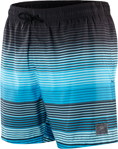 Speedo Badehose Placement Leisure Watershort Male - Black/Lapis Blue/ (Grösse: XS) von Speedo