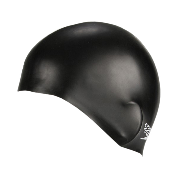 Speedo - Plain Moulded Silicone Cap Junior - Badekappe schwarz/blau Speedo - Plain Moulded Silicone Cap Junior - Badekappe schwarz/blau von Speedo