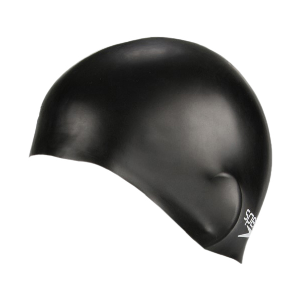 Speedo - Plain Moulded Silicone Cap Junior - Badekappe schwarz Speedo - Plain Moulded Silicone Cap Junior - Badekappe schwarz von Speedo