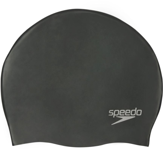 Speedo Plain Moulded Silicone Cap Swim Caps Adults - Black Speedo Plain Moulded Silicone Cap Swim Caps Adults - Black von Speedo
