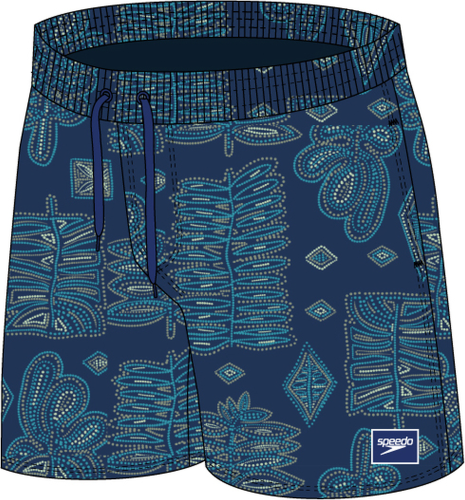 Speedo Badehose Printed Leisure Watershort Male - Ammonite Blue/Aqu (Grösse: M) von Speedo