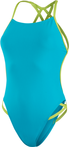 Speedo Solid Freestyler 1 Piece Swimwear Female Adult - Aquarium/ Atomic (Grösse: 30/D34) von Speedo