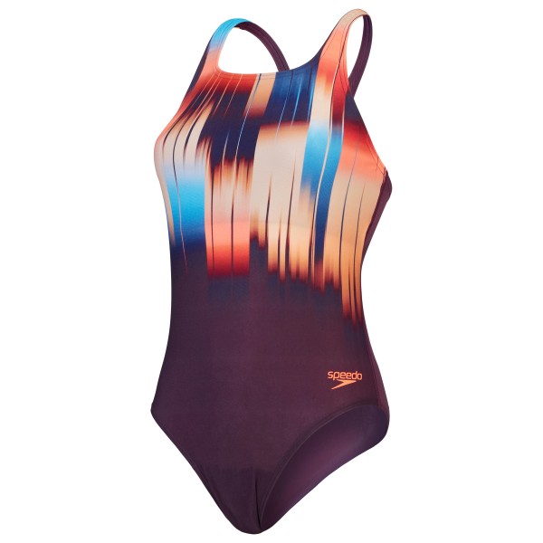 Speedo - Women's Digital Printed Medalist - Badeanzug Gr 36 lila von Speedo