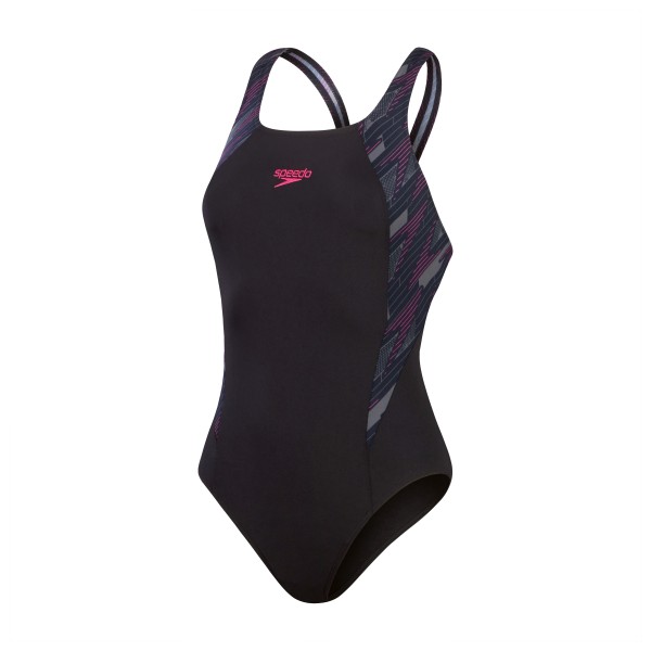 Speedo - Women's Hyperboom Splice Muscleback - Badeanzug Gr 36 schwarz von Speedo