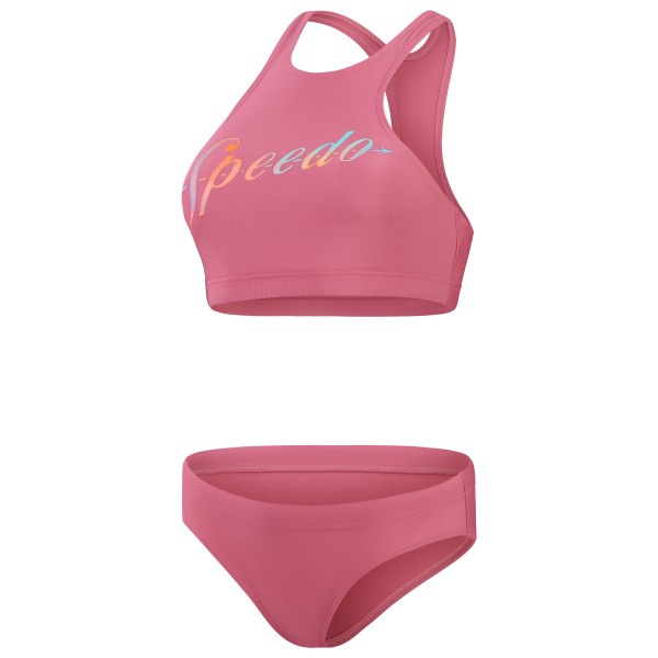 Speedo - Women's Logo Volley 2 Piece - Bikini Gr 44 rosa von Speedo