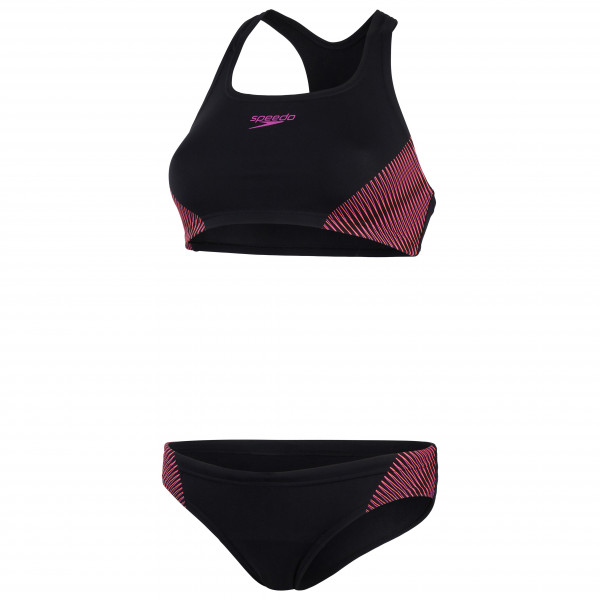 Speedo - Women's Placement 2 Piece - Bikini Gr 34;36;38;40;42;44;46 schwarz von Speedo