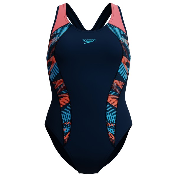 Speedo - Women's Placement Laneback - Badeanzug Gr 34 blau von Speedo