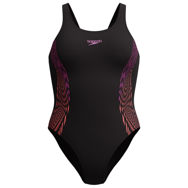 Speedo - Women's Placement Muscleback - Badeanzug Gr 34 schwarz von Speedo