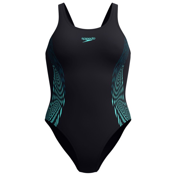 Speedo - Women's Placement Muscleback - Badeanzug Gr 38 schwarz von Speedo