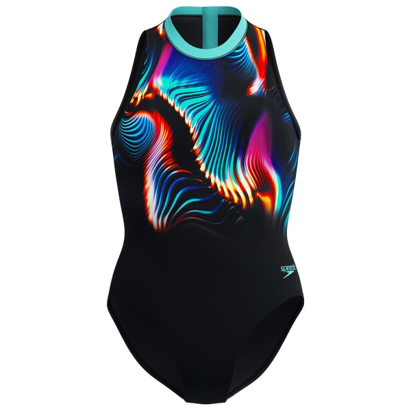 Speedo - Women's Printed Hydrasuit - Badeanzug Gr 36 schwarz von Speedo