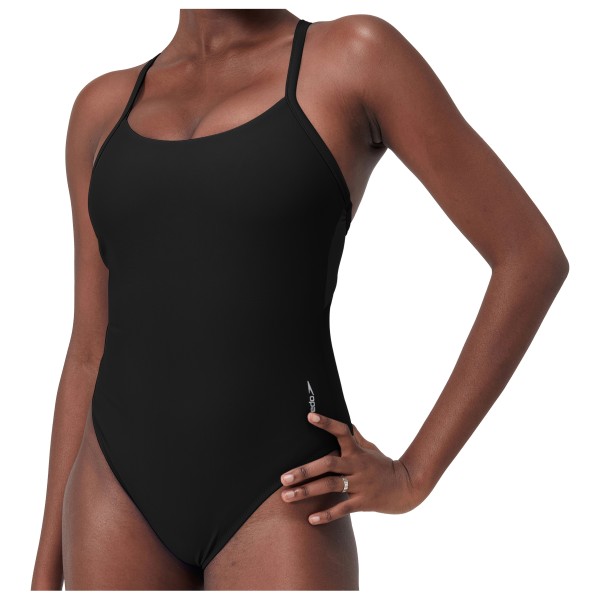 Speedo - Women's Solid Racerback 1 Piece - Badeanzug Gr XS schwarz von Speedo